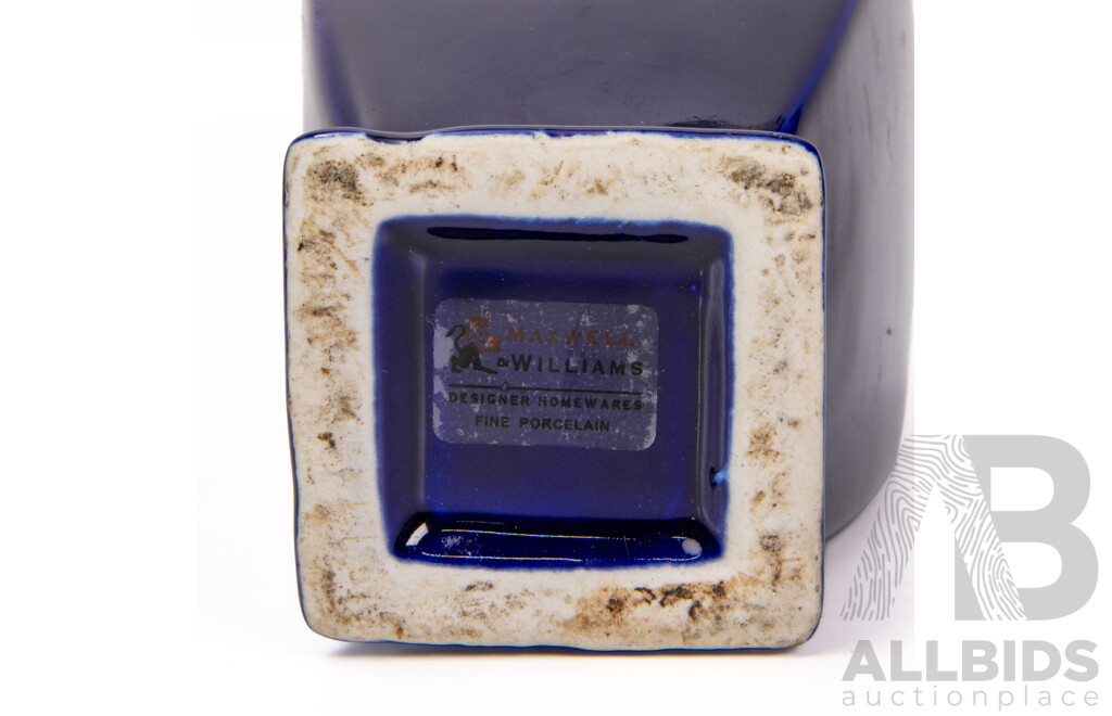 Maxwell & Williams Blue Glazed Porcelain Vase