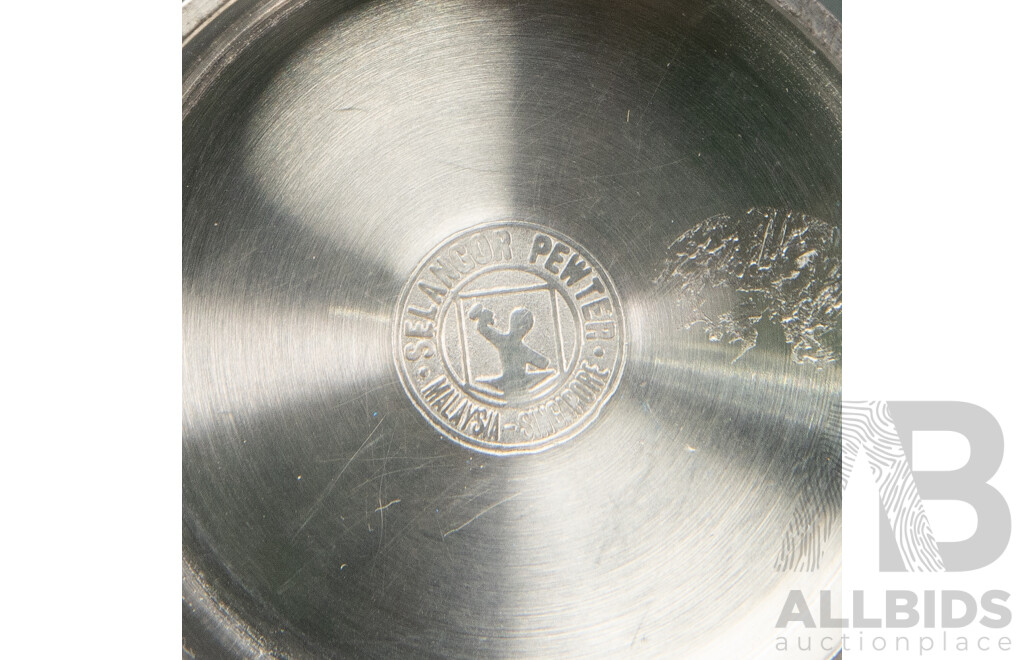 Pair of Selangor Pewter Bud Vases