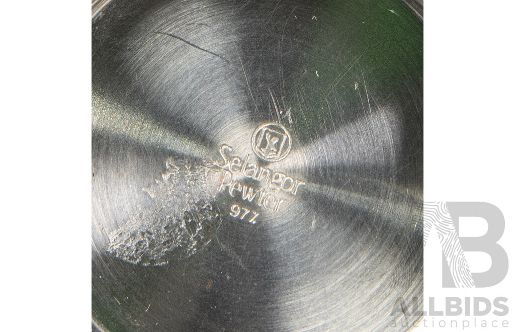 Pair of Selangor Pewter Bud Vases