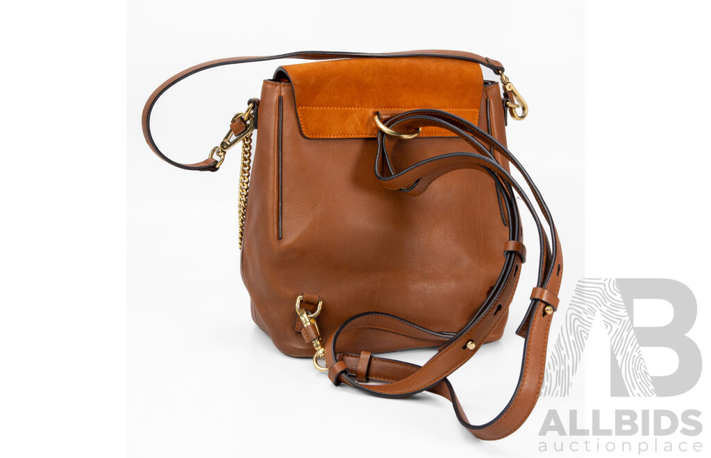 Tobacco Brown Backpack/Handbag – by Chloé Faye