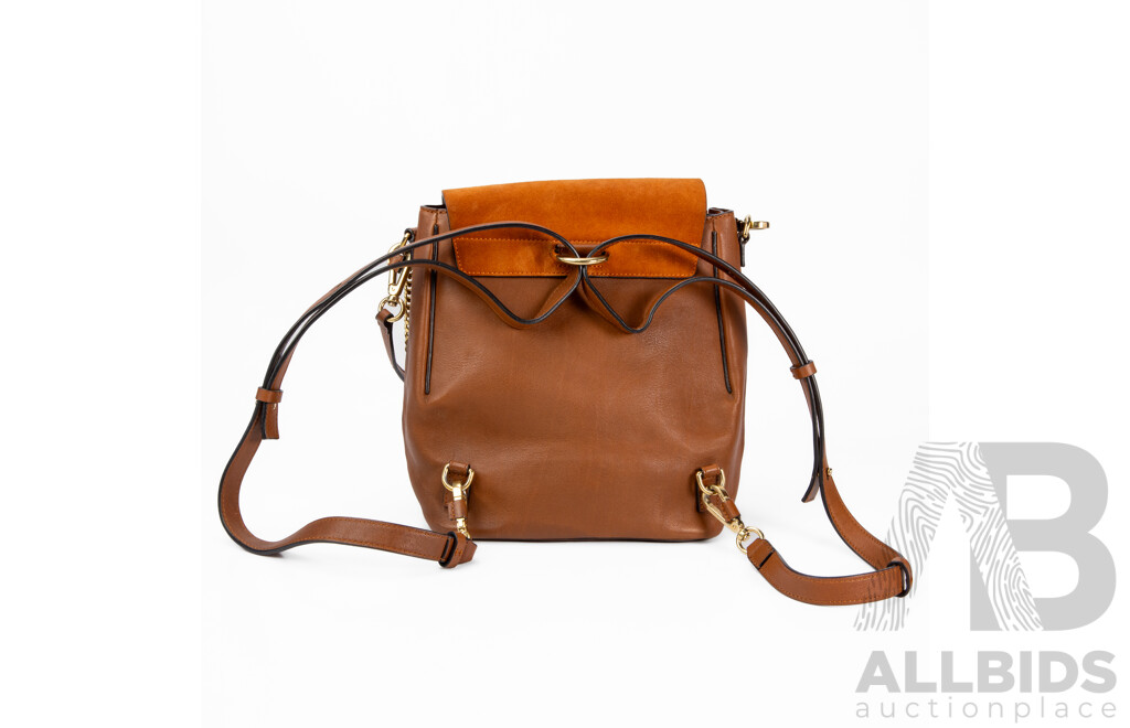Tobacco Brown Backpack/Handbag – by Chloé Faye