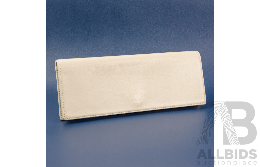 Crème Atlantic Slim Clutch Purse – by Oroton