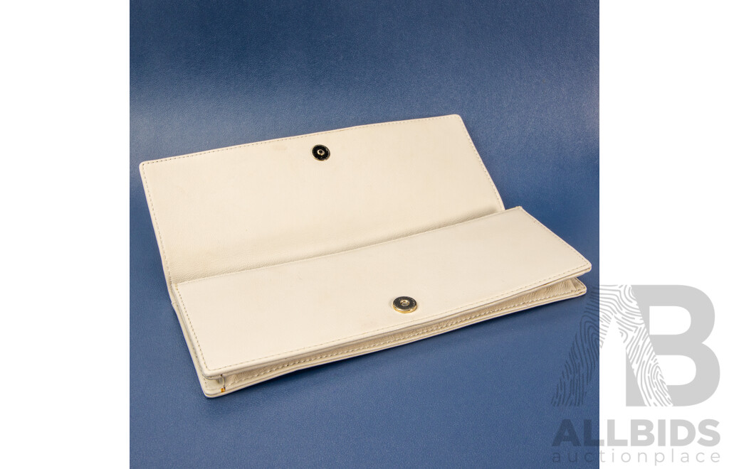 Crème Atlantic Slim Clutch Purse – by Oroton