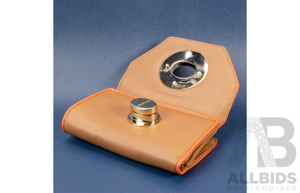 Suede and Leather Wallet/Small Clutch - by Oroton