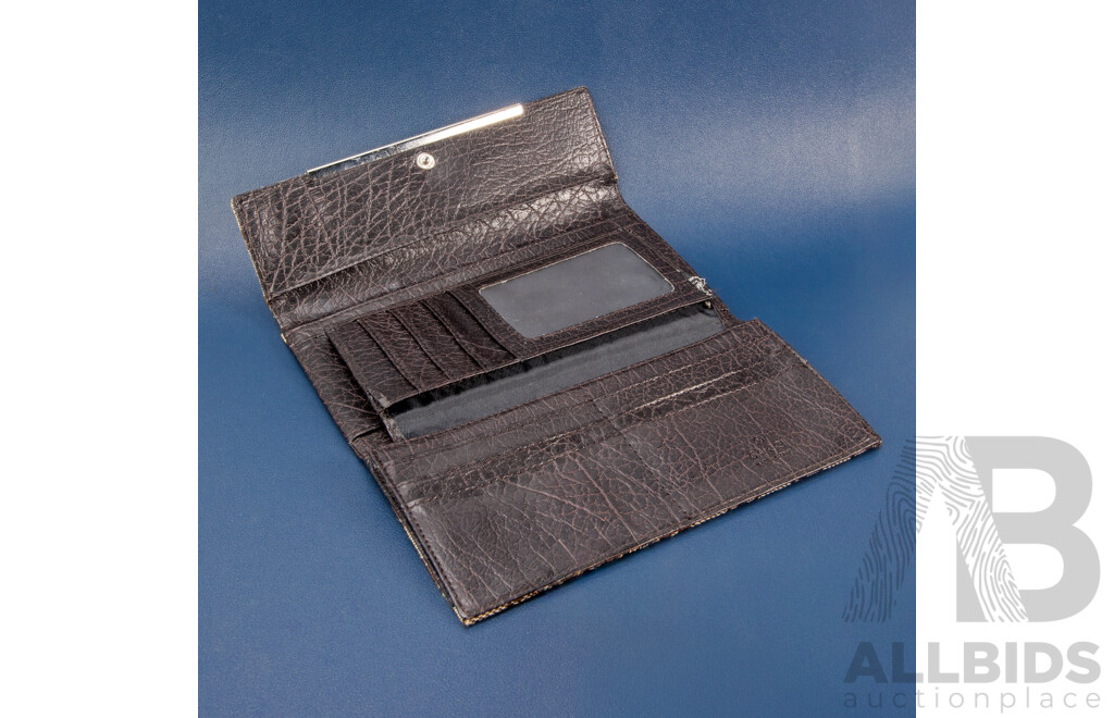 Vintage Canvas and Leather Long/Continental Wallet - by Gucci