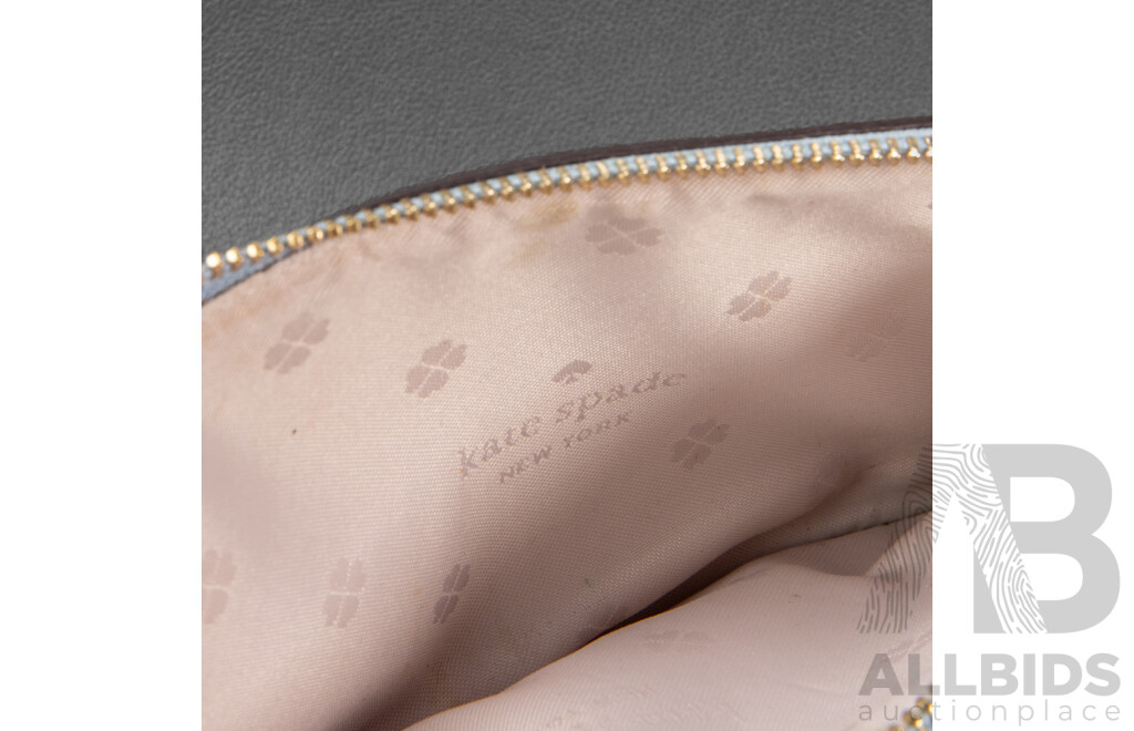 Dusty Blue Leather Clutch/Wristlet Wallet - by Kate Spade NY