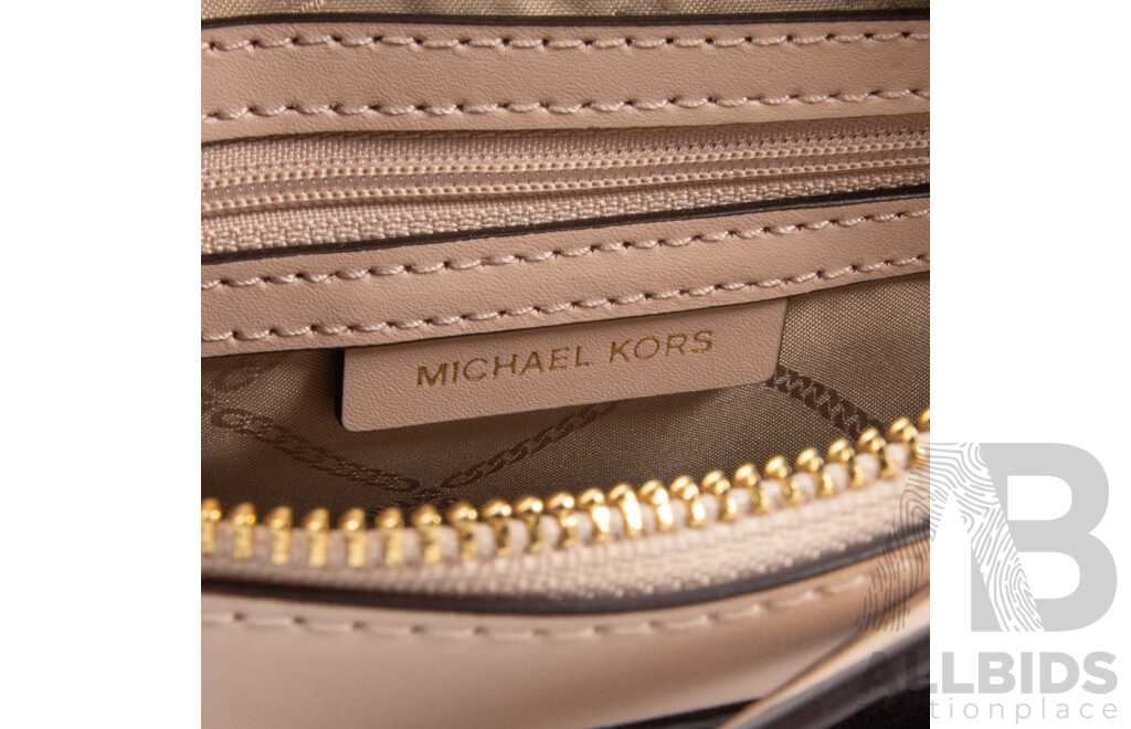 Brown/Taupe Camera-Style Crossbody Bag - by Michael Kors