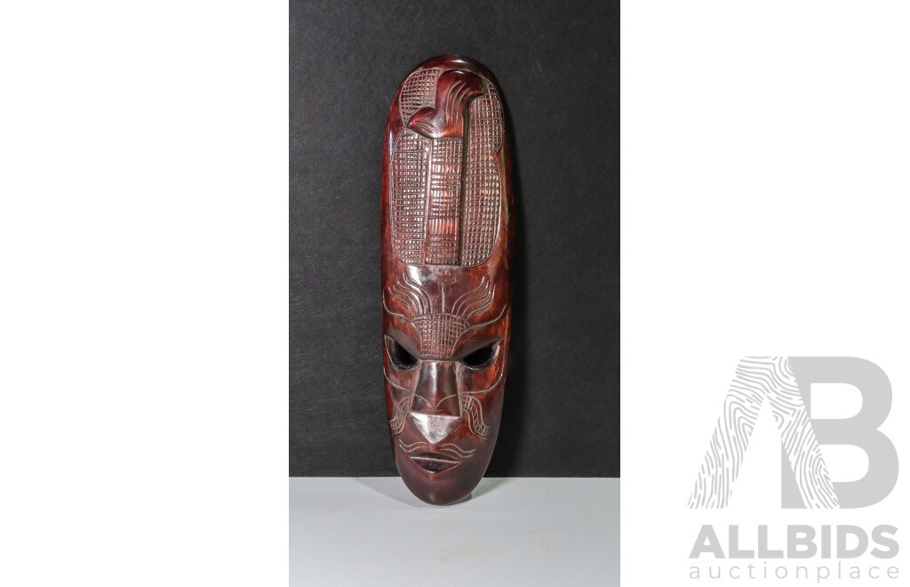 Hand Carved Wood Tribal Mask