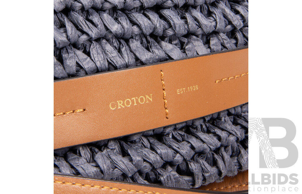 Knitted Paper and Leather Crossbody Bag by Oroton