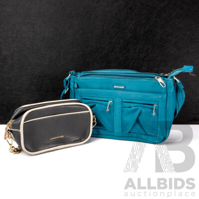 Pierre Cardin Anti-Theft RFID Crossbody with Louenhide Xandu Black Bag