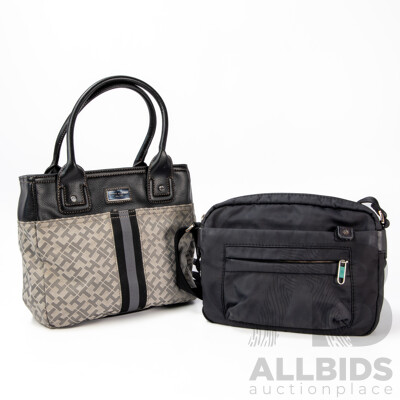 Tommy Hilfiger Monogram Handbag with Samsonite Move 2.0 Shoulder Bag