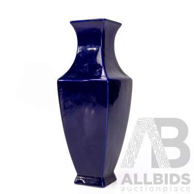 Maxwell & Williams Blue Glazed Porcelain Vase