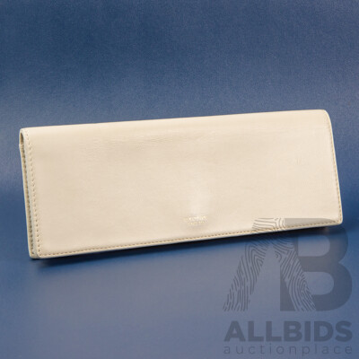 Crème Atlantic Slim Clutch Purse – by Oroton