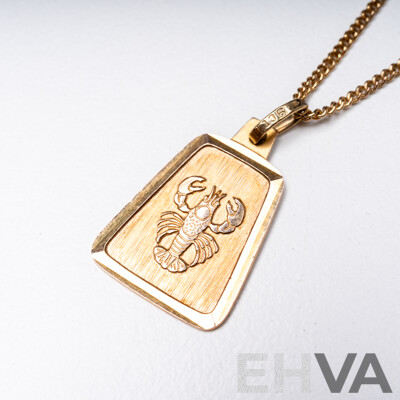 9ct Yellow Gold Necklace & Pendant - 3.17gms
