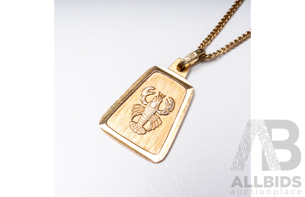 9ct Yellow Gold Necklace & Pendant - 3.17gms