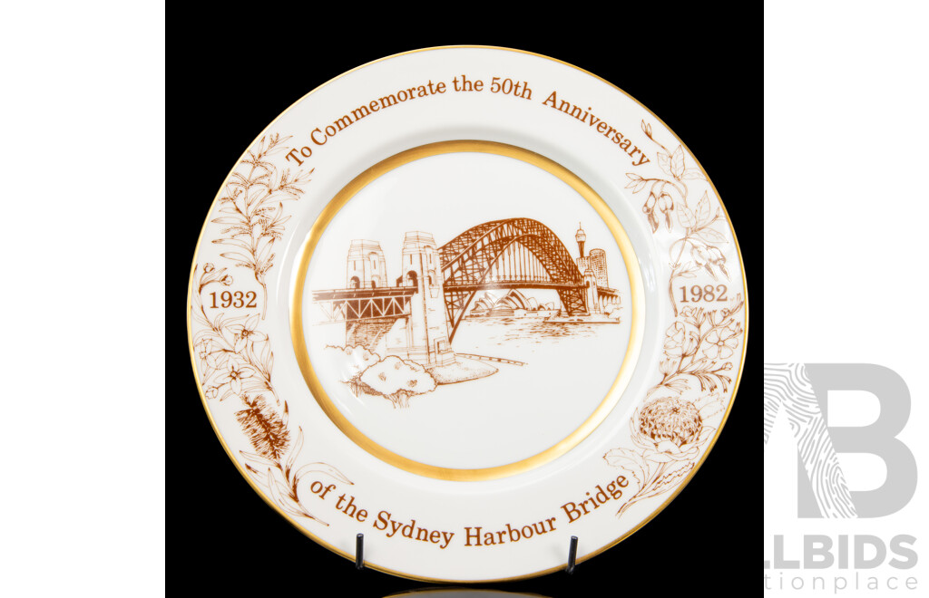 Sydney Harbour Bridge 50th Anniversary Commemorative Plate by Westminster
