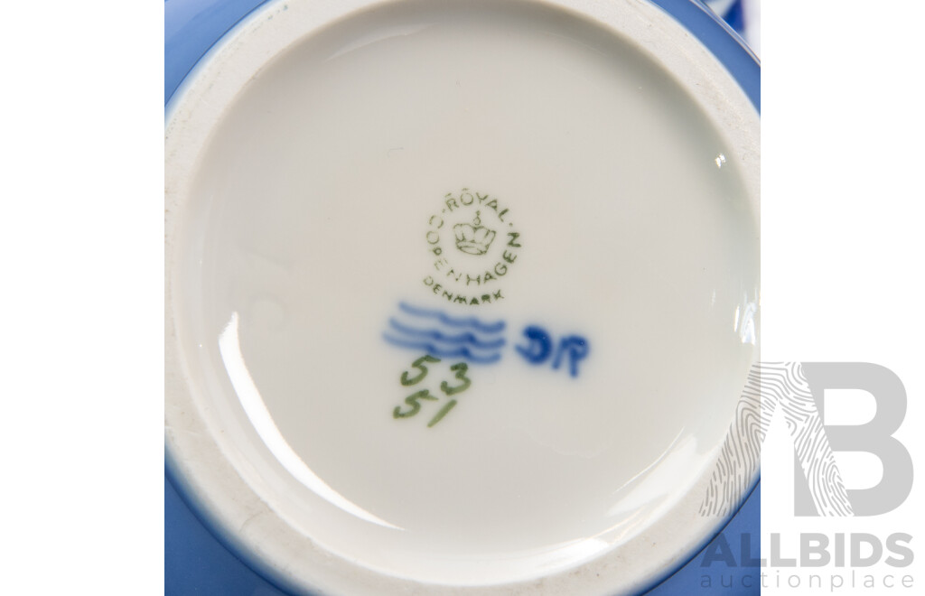 Good Unmatched Pair of Danish Royal Copenhagen Porcelain Vases