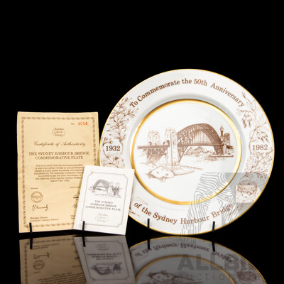 Sydney Harbour Bridge 50th Anniversary Commemorative Plate by Westminster
