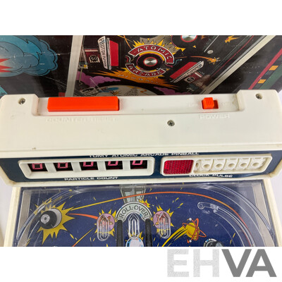 Vintage Tomy Atomic Arcade Pin Ball Machine with Original Box