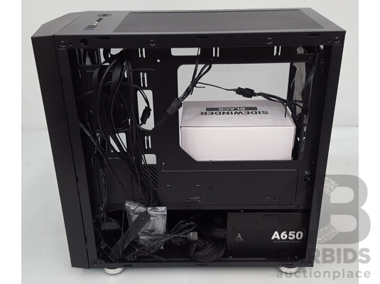 Allied Stinger (Black Edition) 6-Fan RGB Micro-ATX Case w/ A650 Power Supply *BRAND NEW