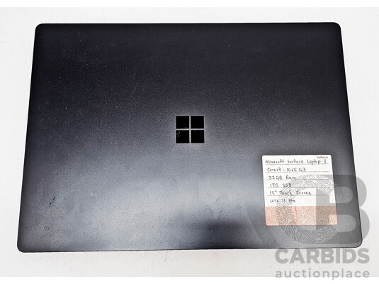 Microsoft (1872) Surface Laptop 3 Intel Core I7 (1065G7) 1.30GHz-3.90GHz 4-Core CPU 15-Inch Laptop W/ Charger