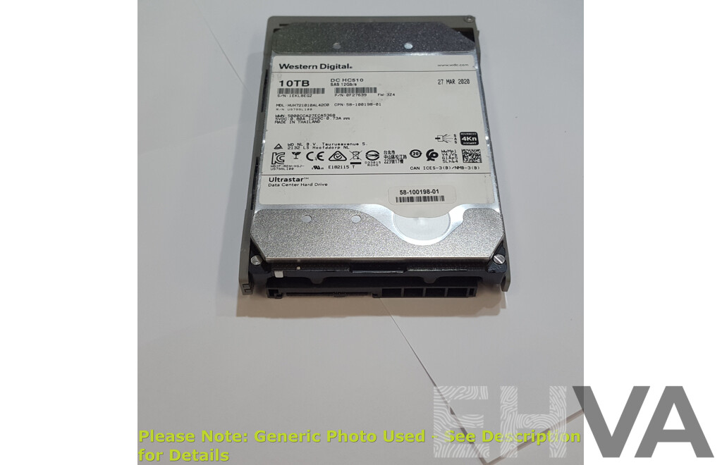 Western Digital (HUH721010AL42C0) 10TB SAS 12Gbps 3.5-Inch Hard Drive