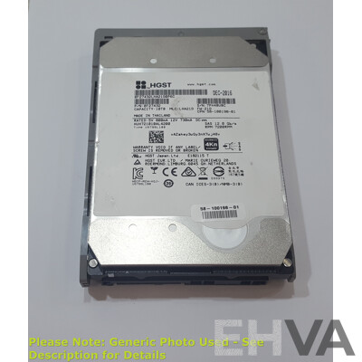 HGST (HUH721010AL4200) 10TB 7.2K SAS 3.5-Inch Hard Drive