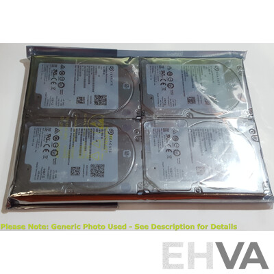 Seagate (ST1800MM0018) Enterprise Performance 1.8TB 10K SAS 12Gbps 2.5-Inch Hard Drive - Lot of Four