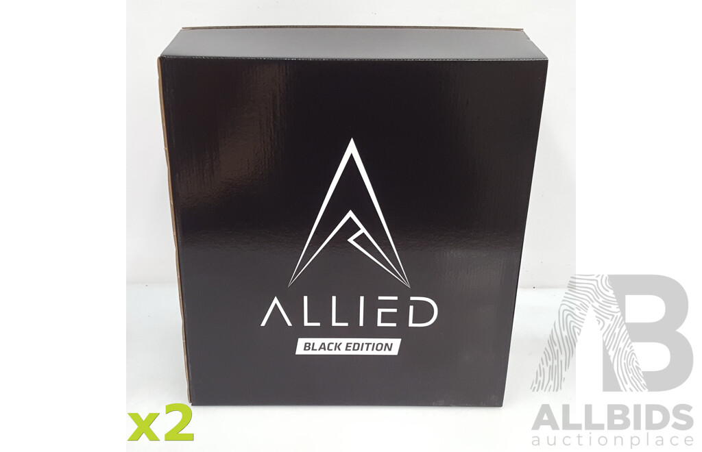 Allied Stinger (Black Edition) 6-Fan RGB Micro-ATX Case w/ A650 Power Supply *BRAND NEW - Lot of Two
