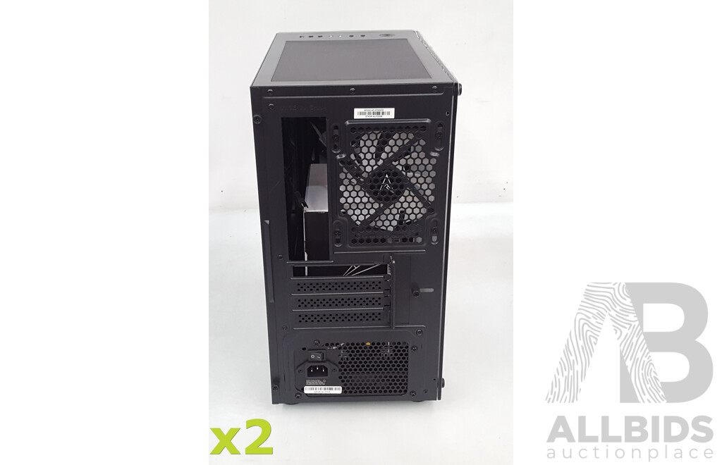 Allied Stinger (Black Edition) 6-Fan RGB Micro-ATX Case w/ A650 Power Supply *BRAND NEW - Lot of Two