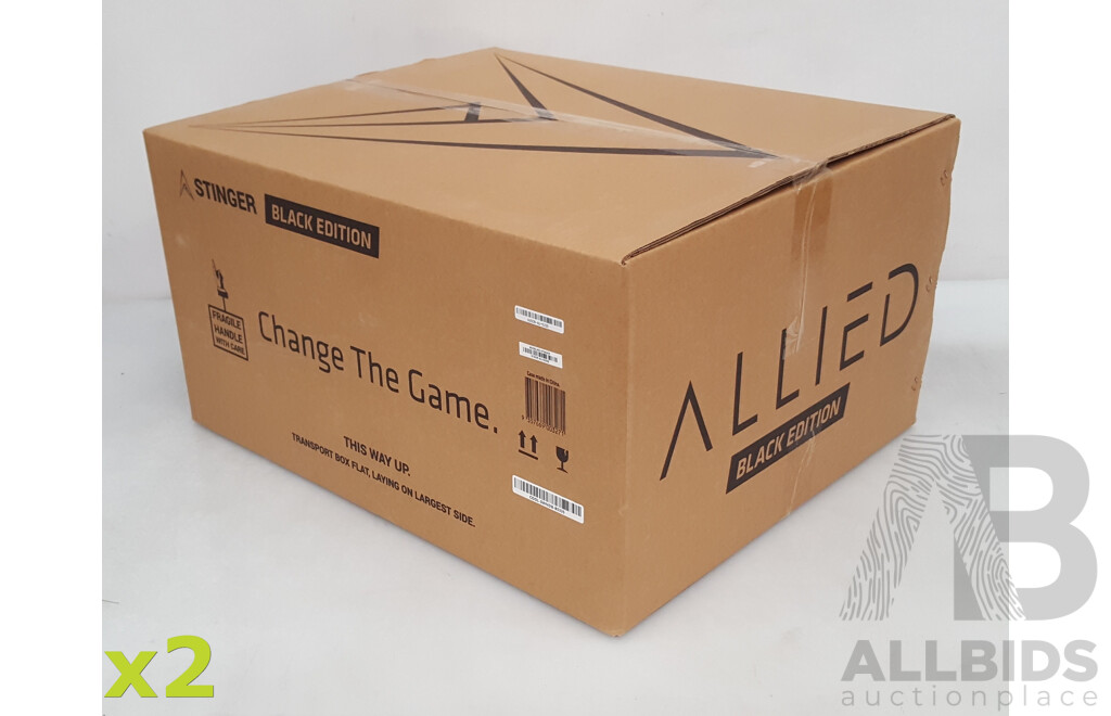 Allied Stinger (Black Edition) 6-Fan RGB Micro-ATX Case w/ A650 Power Supply *BRAND NEW - Lot of Two