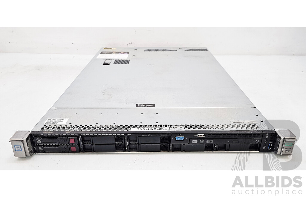 HPE ProLiant DL360 Gen9 Intel Xeon (E5-2630 V4) 2.20GHz-3.10GHz 10-Core CPU 1RU Server W/ 64GB DDR4