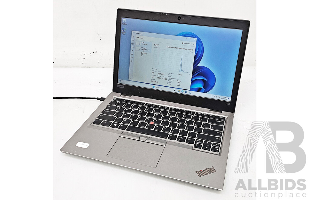 Lenovo ThinkPad L390 Intel Core I5 (8265U) 1.60GHz-3.90GHz 4-Core CPU 13.3-Inch Laptop