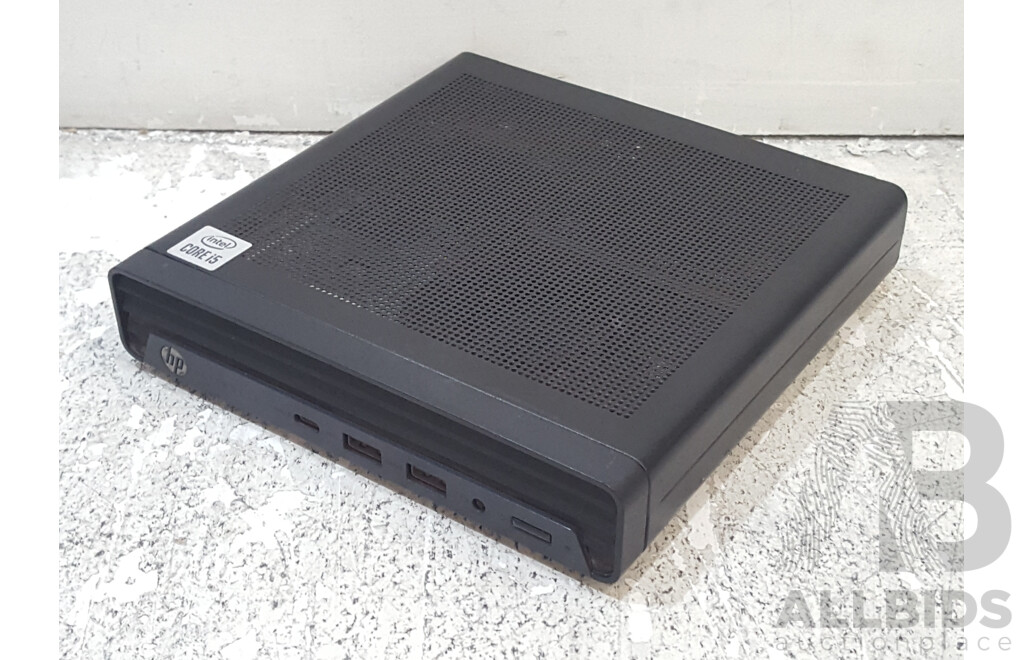 HP EliteDesk 800 G6 10th Gen Intel Core i5 (10500) 3.10GHz-4.50GHz 6-Core CPU Desktop Mini PC w/ Power Supply