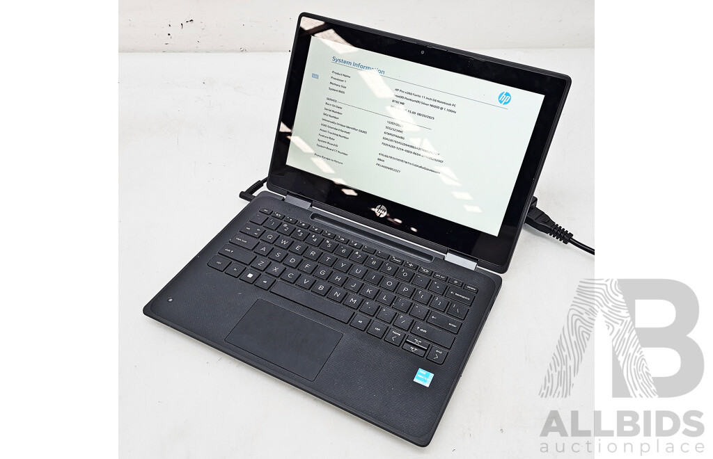 HP Pro X360 Fortis G9 Intel Pentium SILVER (N6000) 1.10GHz-3.30GHz 4-Core CPU 11-Inch Laptop W/ Power Supply