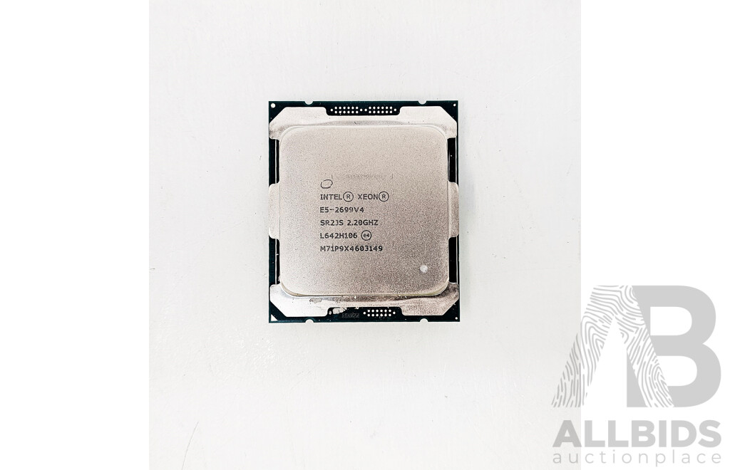 Intel Xeon (E5-2699v4) 2.20GHz-3.60GHz 22-Core Server CPU - Lot of Four