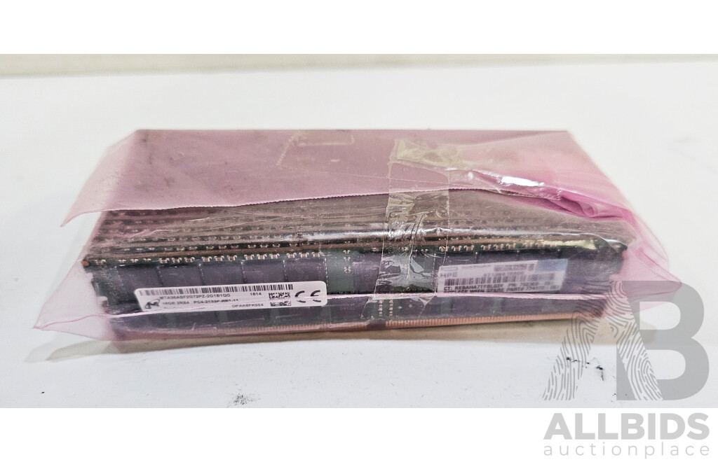 HP / Micron 16GB ECC DDR4 RDIMM RAM - Lot of 16