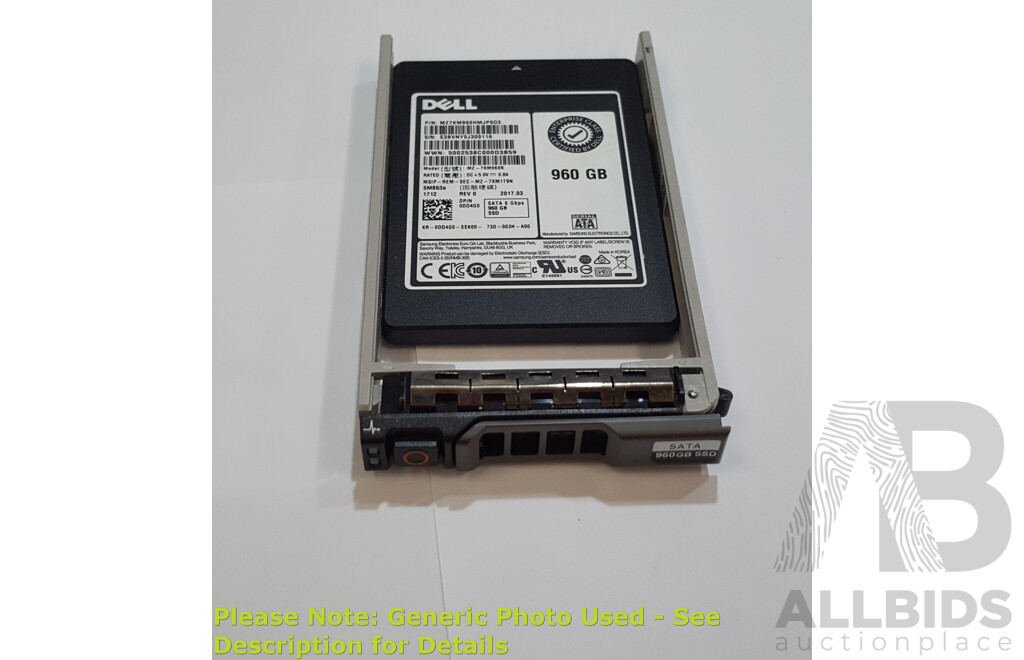 Dell (MZ-7KM960B) 960GB SATA 2.5-Inch Solid State Drive