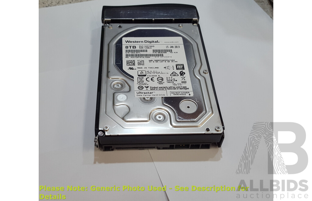 Western Digital (HUS728T8TAL5204) 8TB SAS 12Gbps 3.5-Inch Hard Drive