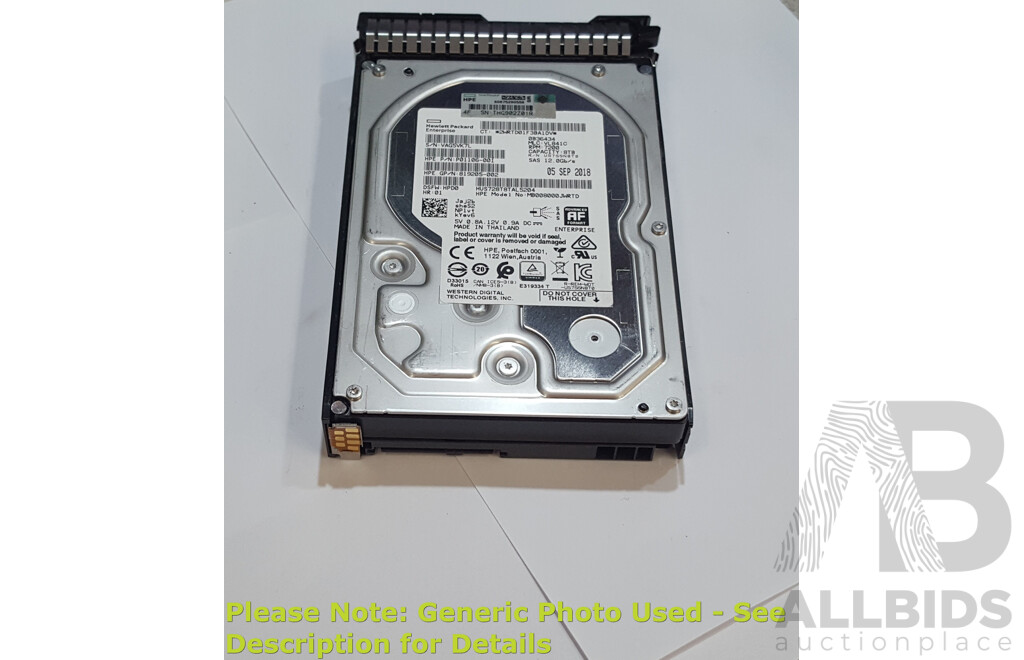 HPE (HUS728T8TAL5204) 8TB 7.2K SAS 12Gbps 3.5-Inch Hard Drive