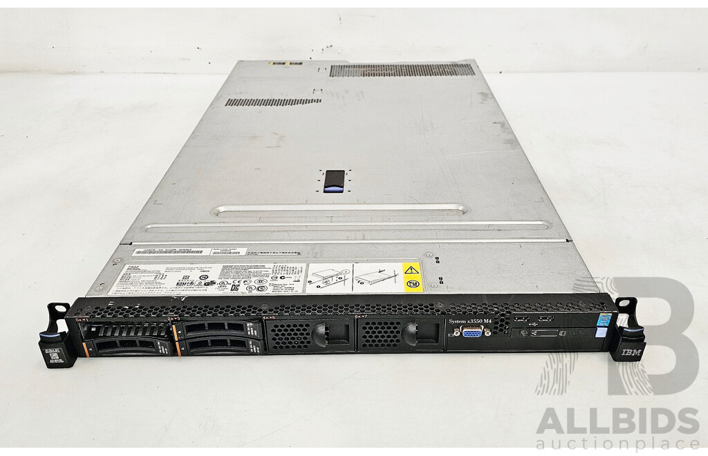 IBM System X3550 M4 Dual Intel Xeon (E5-2640) 2.50GHz-3.00GHz 6-Core CPU 1RU Server W/ 192GB DDR3