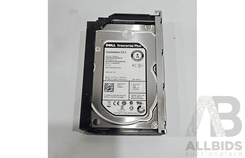 Dell (9ZM270-157) Enterprise Plus 4TB SAS 3.5-Inch Hard Drive - Lot of Two