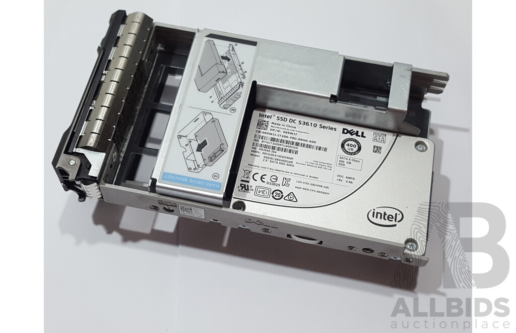 Dell Intel (SSDSC2BX400G4R) SSD DC S3610 Series 400GB SATA 6Gbps 2.5-Inch Solid State Drive - Lot of Two