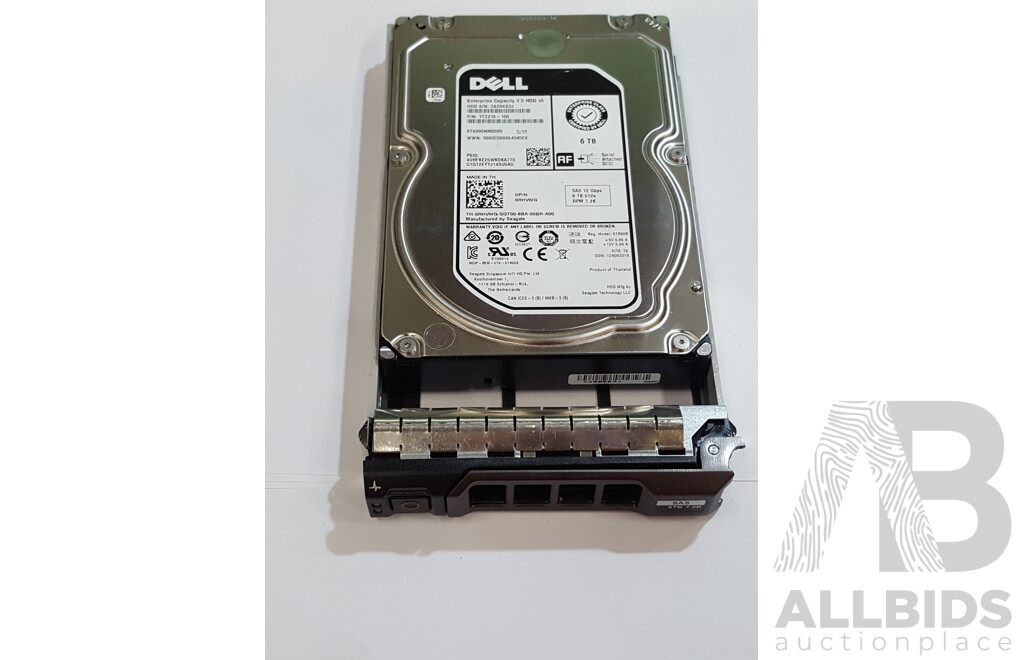1662816 · Dell (ST6000NM0095) Enterprise 6TB SAS 12Gbps 7.2K 3.5-Inch Hard Drive