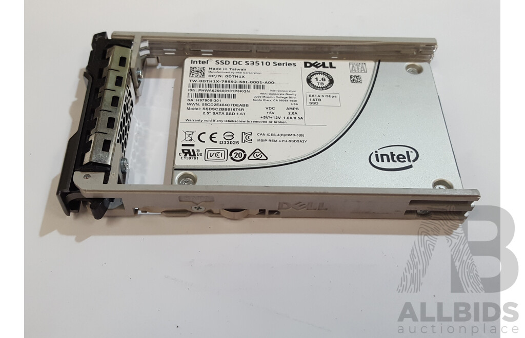1664046 · Intel (SSDSC2BB016T6R) SSD DC S3510 Series 1.60TB SATA 6Gbps 2.5-Inch Solid State Drive