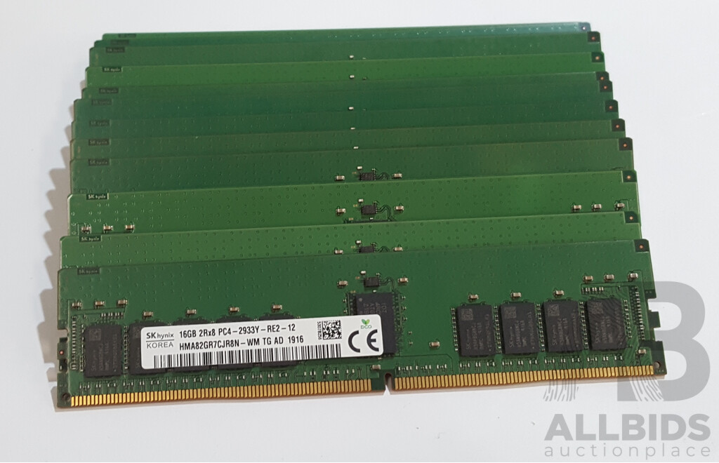 1664042 · SK Hynix 16GB ECC DDR4 2933Y RDIMM RAM - Lot of 12
