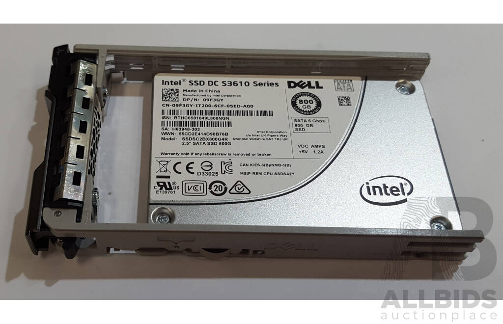 1664040 · Intel (SSDSC2BX800G4R) SSD DC S3610 Series 800GB SATA 6Gbps 2.5-Inch Solid State Drive