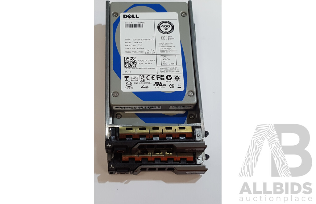 1664030 · Dell (LB406M) 400GB SAS 6Gbps 2.5-Inch Solid State Drive - Lot of Two