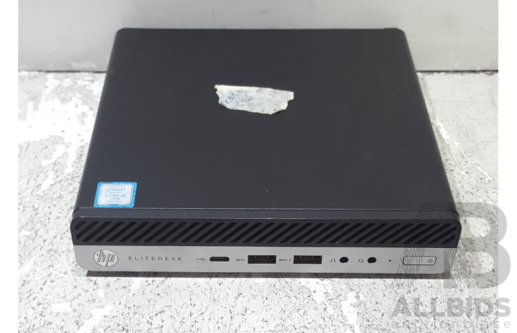 HP EliteDesk 800 G3 DM 35W Intel Core i5 (7500T) 2.70GHz-3.30GHz 4-Core CPU Tiny Form Factor Desktop Computer w/ Power Adapter
