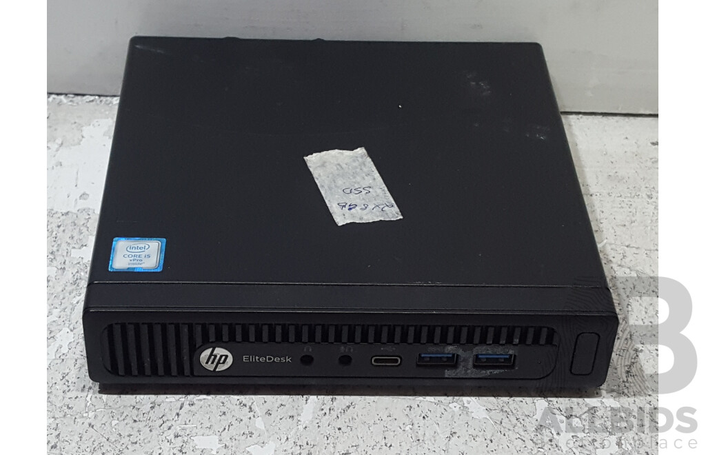 HP EliteDesk 800 G2 DM 35W Intel Core i5 (6500T) 2.50GHz-3.10GHz 4-Core CPU Tiny Form Factor Desktop Computer w/ Power Adapter